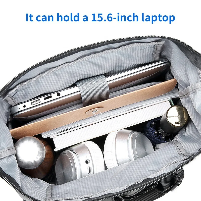 Bolso de hombro de negocios para hombre, bolsa cruzada de documentos A4 de gran capacidad, multicapa, portátil para ordenador de 14 pulgadas, viajes de negocios