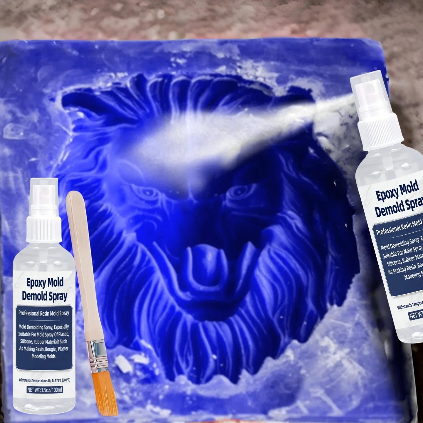 Release Spray Silicone - Epoxid-Formenentformungsspray, Glatte Entformungsformel für Silikon-, Harz-