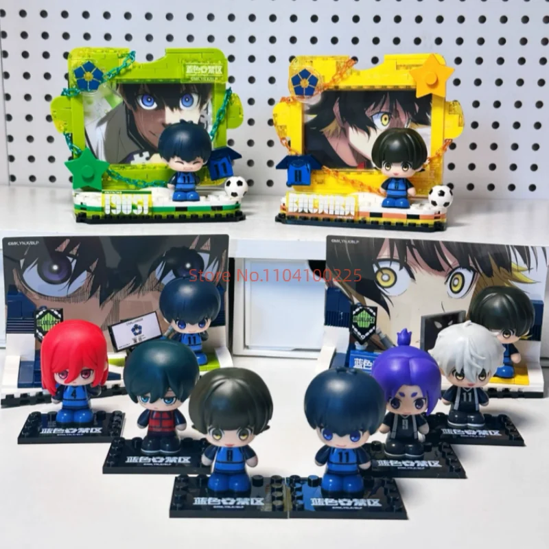 

Новый оригинальный синий замок аниме фигурка фоторамка Isagi Yoichi Bachira Meguru аниме фигурка Mdoel игрушки Рождественский модный подарок