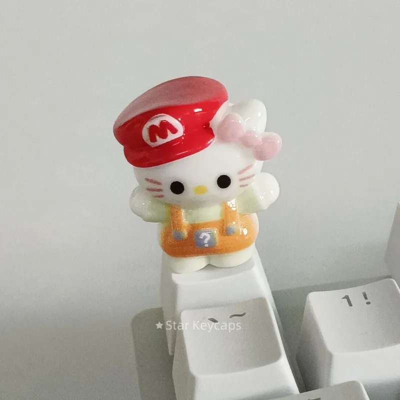 Teclas KT de dibujos animados 3D, teclas de juego de oficina a la moda, accesorios DIY, Teclado mecánico de eje transversal, regalo para niño y niña