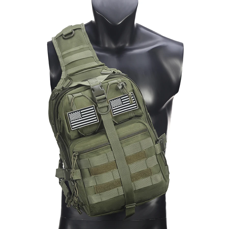 حقيبة كتف ذات سعة كبيرة وحقيبة كروس مع جيوب متعددة مناسبة للأنشطة الخارجية المختلفة #2