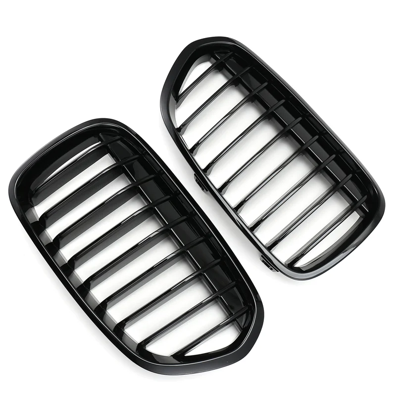 【Prix Goutte! !】 Grille de rein avant 1 jeu de calandre de pare-chocs noir brillant pour BMW F52 série 1 4D 2016-2020