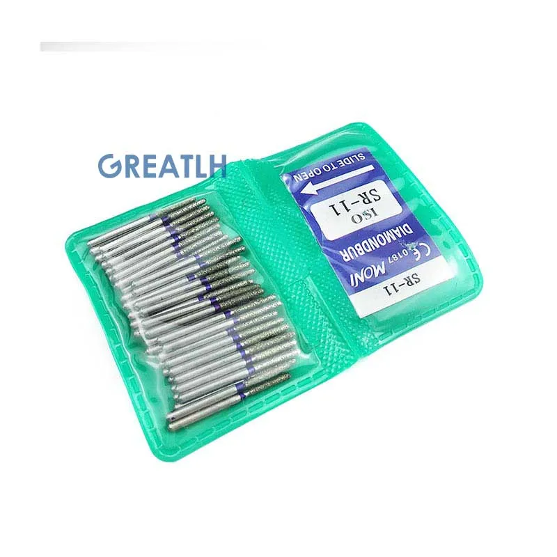 

50pcs/bag Dental FG Diamond Polishers Diamone Burs Teeth Polishing High Speed Handpiece Dental Materials SR Series