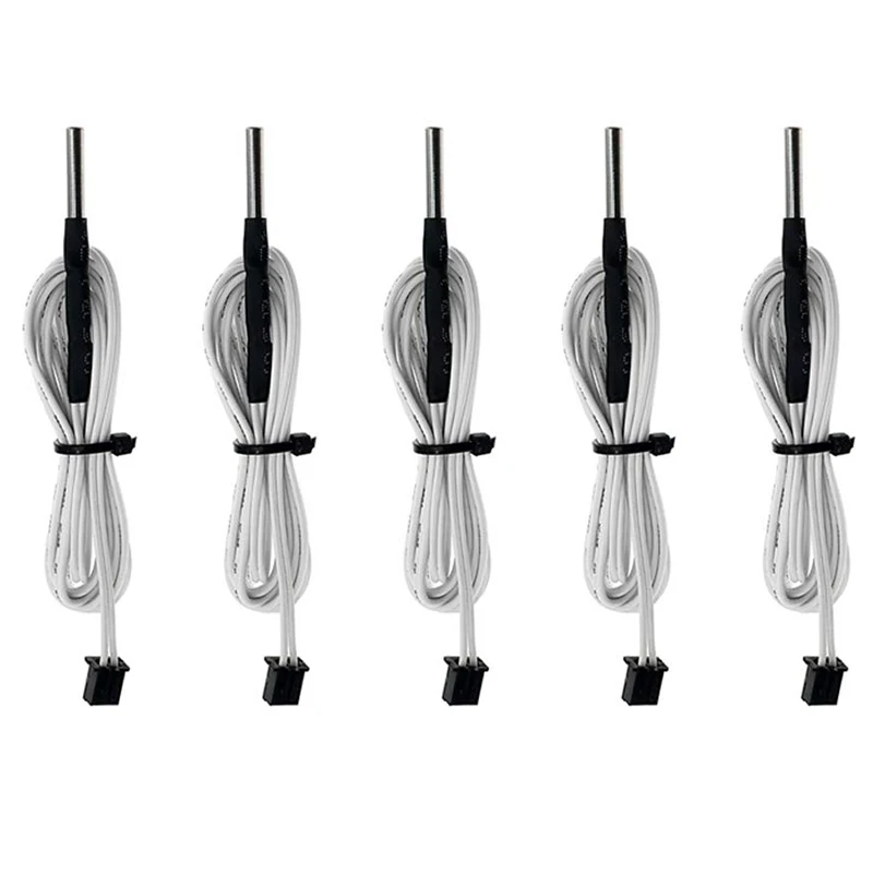 3d Printer HT-NTC100K Thermistor Voor Sensor Verwarming Blok Hotend Extruder - 3X15 3950 Bedrading Vrouwelijke 2pin Xh2.54 (5 Pcs)