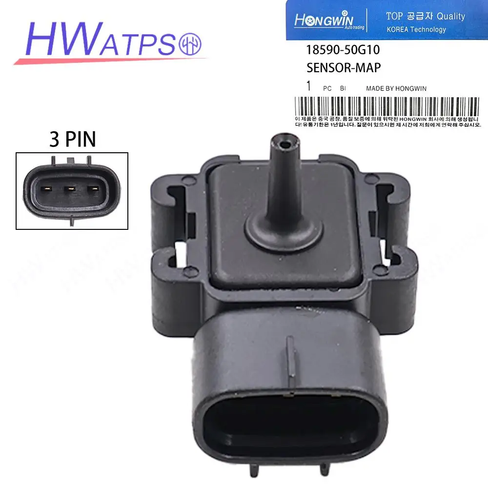 

18590-50G10 18590-50G10 Pressure MAP Sensor for Suzuki Esteem GL Sedan 4-Door 1.6L Chevrolet Metro Base Hatchback 89421-71020