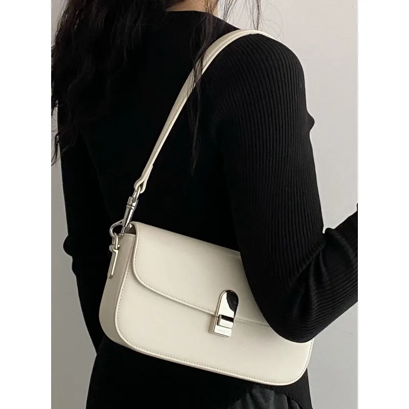 GAINNY Elegant Y2k Black Shoulder Women Office Lady Luxury Designer Solid Color Handbag Female Aesthetic Fashion Bag for Work