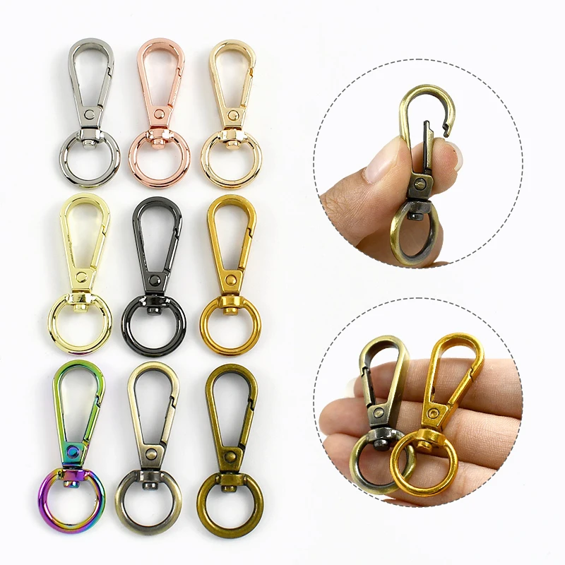 

5/10/20Pcs 13*50mm Metal Buckle Swivel Lobster Clasp Bag Strap Trigger Snap Hook Keychain Carabiner Clips Hardware Accessories