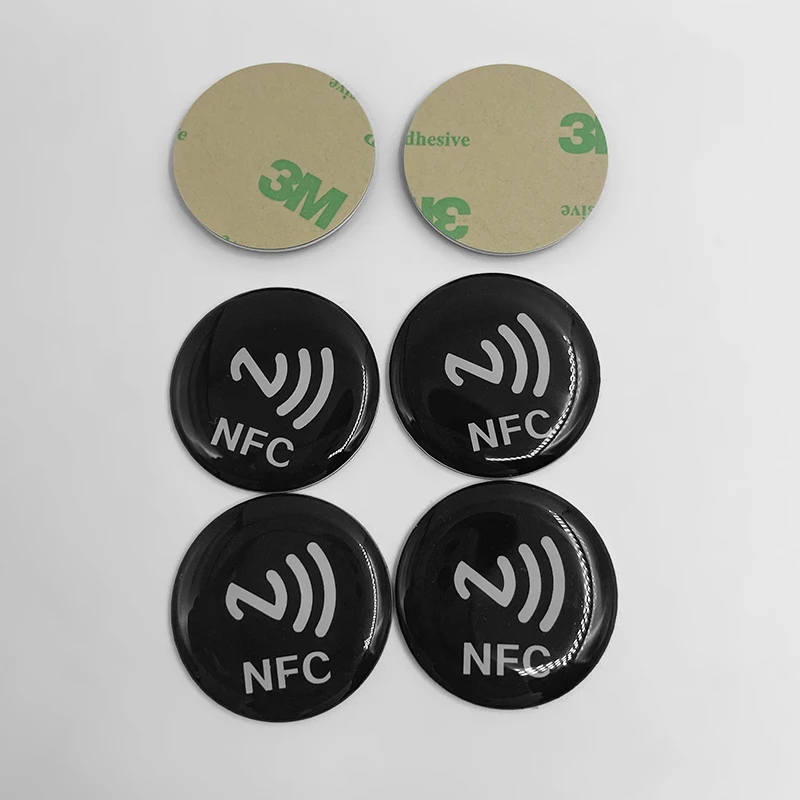 10 pz Tag NFC Ntag 213 Chip 13.56 Mhz Leggibile Scrivibile Adesivi Tag Adesivo Del Telefono Biglietto Da Visita Digitale NFC Micro Tag