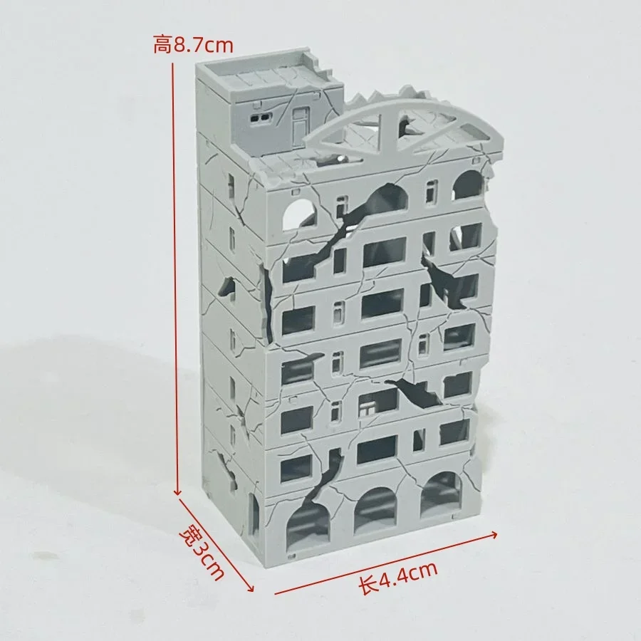 1/300 Battle Damage Scene Plastic Assembly Building Model