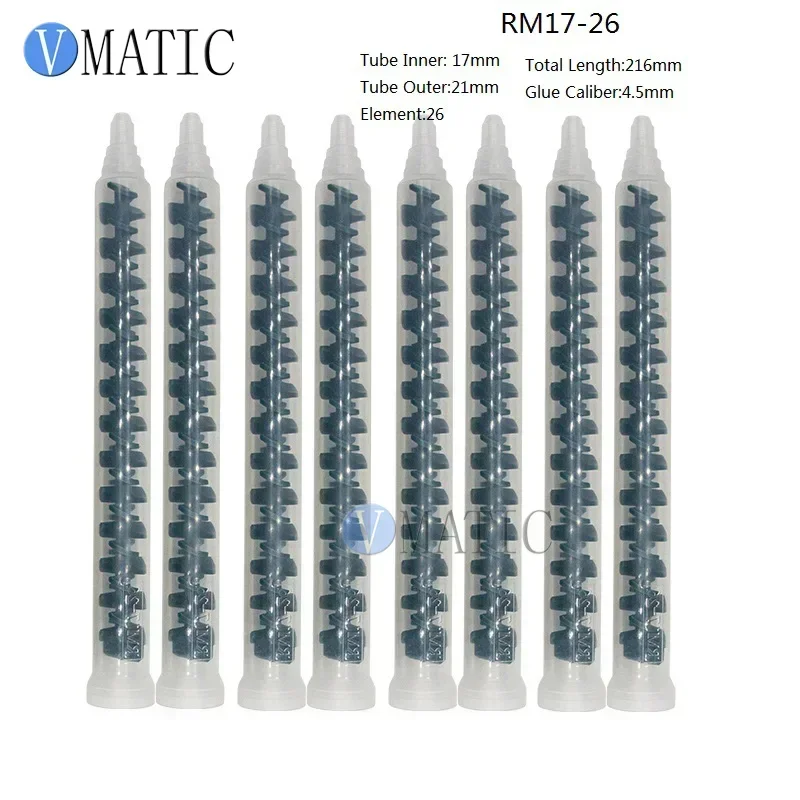 ‌RM17-26 Static Mixer NozzlesHelix Polypropylene Tips for Epoxy Resin/Two-Part Adhesive‌