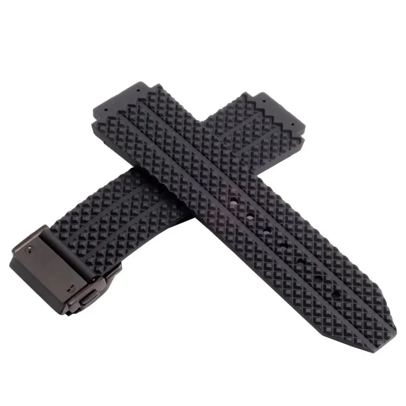 Ремешок для часов HUBLOT BIG BANG, высококачественный силиконовый 26*19 мм, водонепроницаемый мужской ремешок для часов, резиновый браслет-цепочка