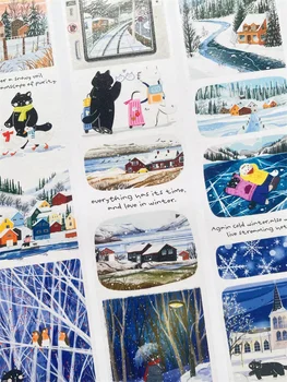 1 Loop Xiami Studio Lovely Cats Seasons Daily Life PET Washi Tapes  DIY Decor Scrapbooking Journal Material Sticker