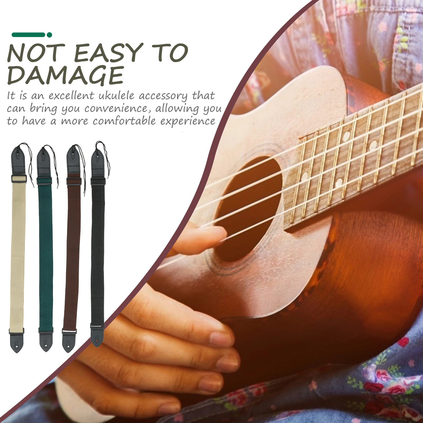 

Guitar Strap for Electric Shoulder Belt Straps Adjustable Sling Bass Musical Instrument Carrier Wide