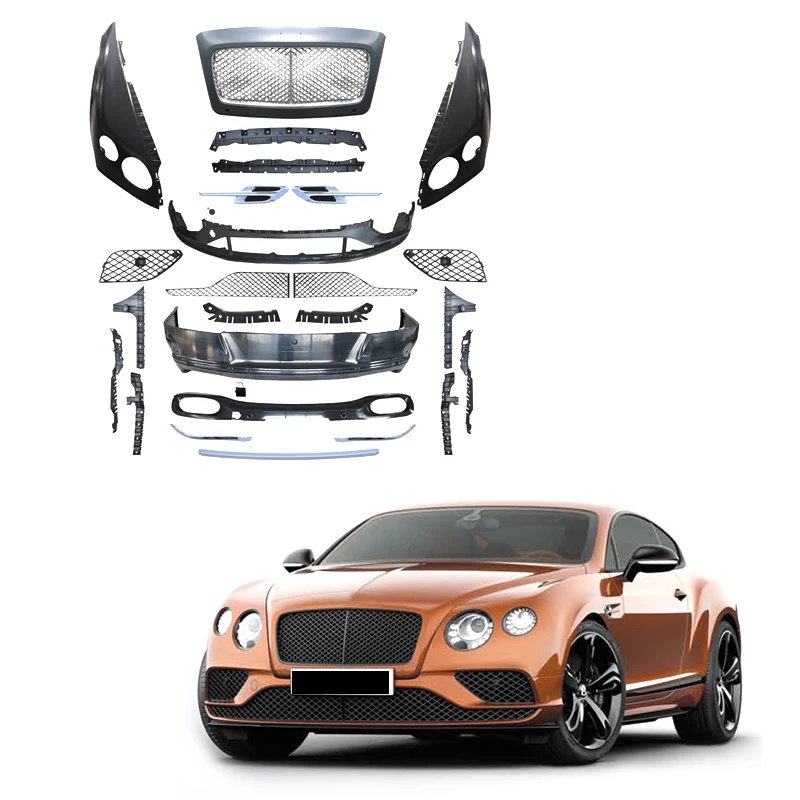 For Bentley Continental GT2012-2015GT upgrade to retrofit GT16-19 body kit front and rear bumpers