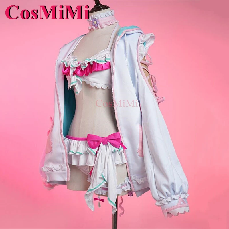 CosMiMi Anime VTuber Hololive Hakui Koyori Cosplay Costume Lovely Sweet Outfit Full Set Carnival Party Role Play Clothing XS-XXL