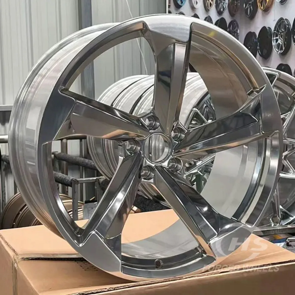 Monoblock Polished Sport Car Custom Forged Wheel for  Q4 Q5 Q6L E-tron GT A6L A5L A3L A7L Q6 RS4 Avant RS5 Coupe RS6 RS7 RS8