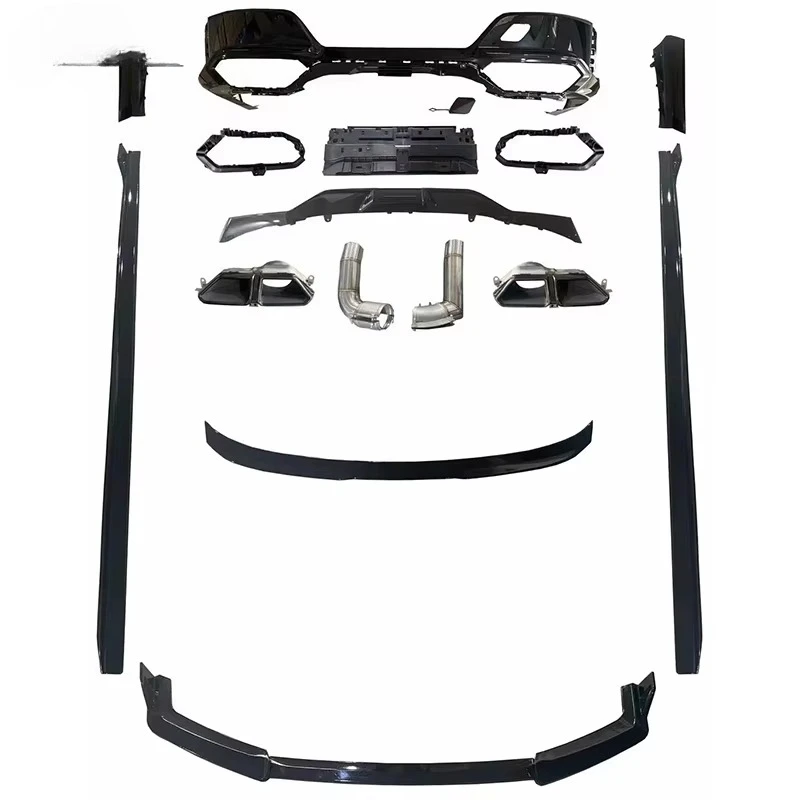 

G70 UPGRADE M760 BLACK WARRI BODY KIT for Front Lip Rear Diffuser Side Skit Exhaust Tips Rear Wing for 7 Series G70 2023+custom