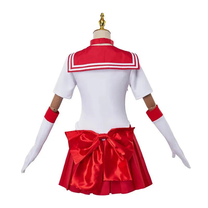 AD1 Hino Rei/Sailor Mars ชุดคอสเพลย์อะนิเมะชุดผู้หญิงชุดเครื่องแต่งกายฮาโลวีนชุดภาพเคลื่อนไหวการ์ตูนเกมนวนิยาย Exhib5 @ rD ~