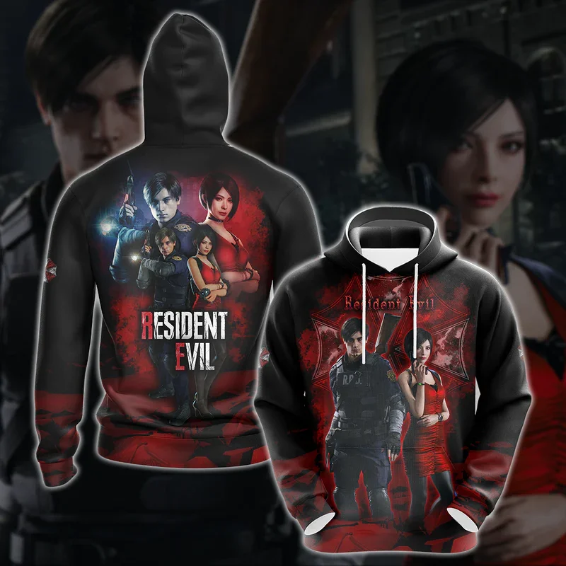 

Толстовка Мужская/женская с 3D принтом, свитшот от зла в стиле игры ужасов, спортивный костюм оверсайз, уличная одежда