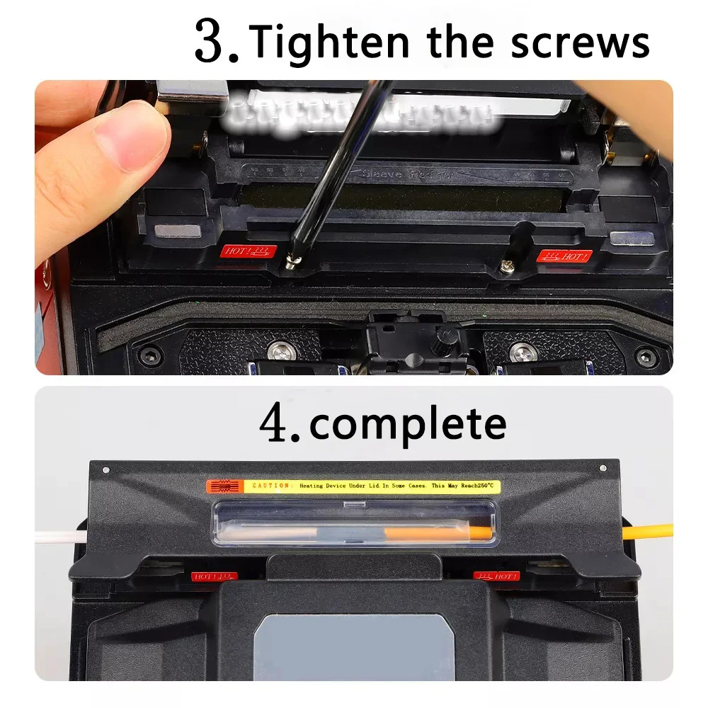 Imagem -06 - Comptyco-forno de Aquecimento para Fiber Fusion Splicer Forno de Aquecimento A80s A80s fs 60a 60c 60e 60f