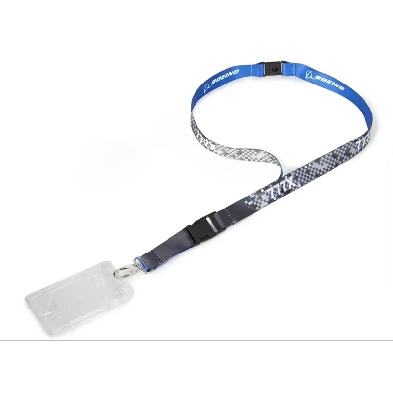 โบอิ้งแท้ 737MAX 777X 787Pixel Graphic Lanyard เชือกเส้นเล็ก เชือกเส้นเล็ก