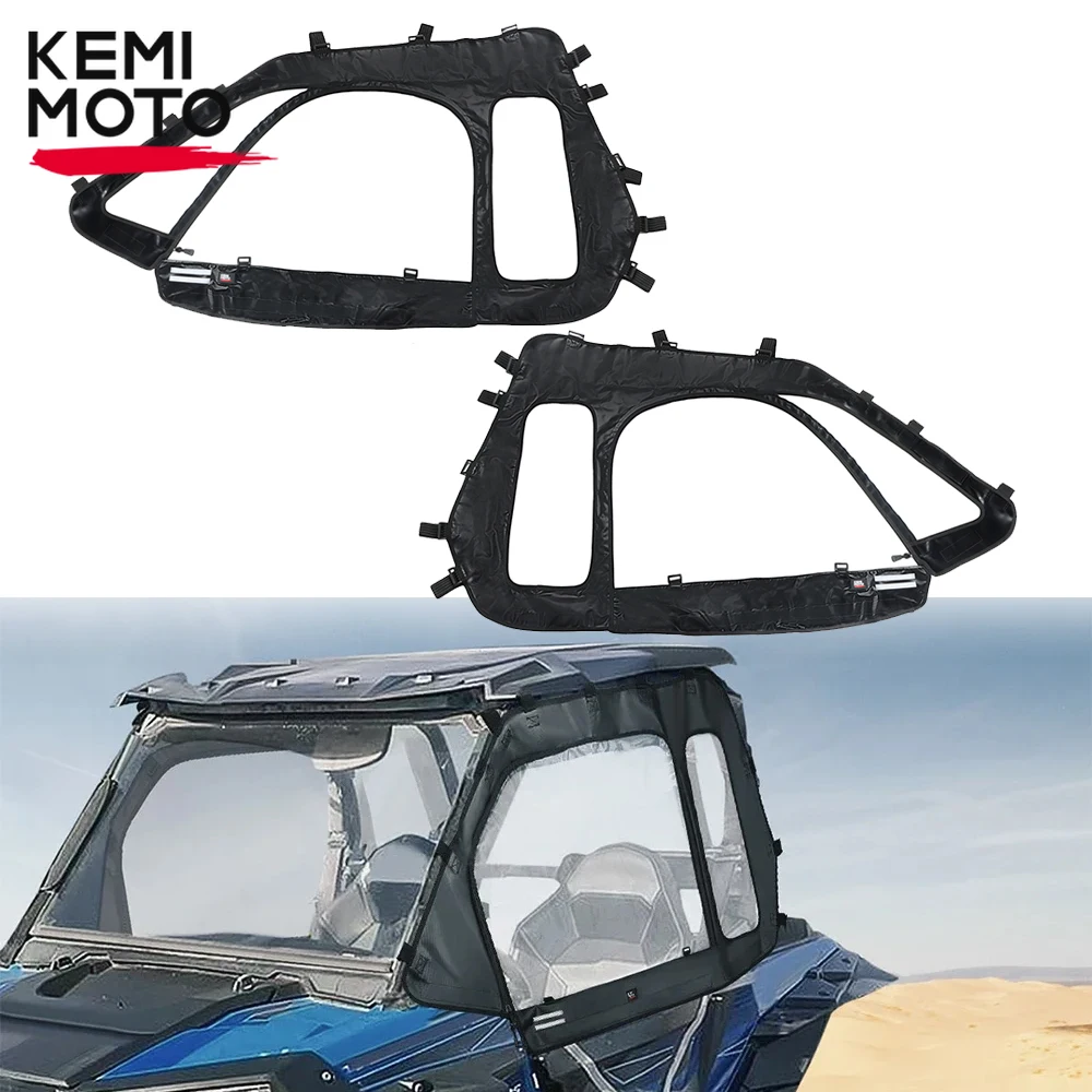 

UTV Windshield With Roof Compatible with Polaris RZR XP 1000 2014-2023 Enclosure Upper lower Door Set RZR PVC Windscreen