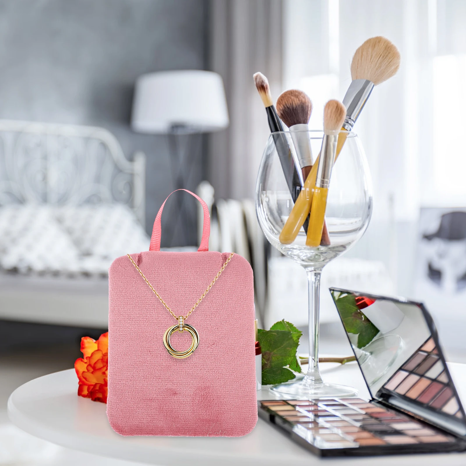

Velvet Jewelry Display Pad for Necklace Bracelet Accessories ganizer Mat Lanyard Durable Practical Storage Solution for Home