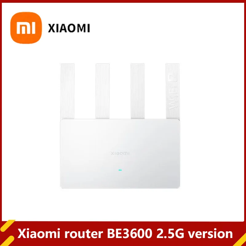 2024 جهاز توجيه Xiaomi BE3600 WiFi7 2.4/5 جيجا هرتز Duan Bands 160 ميجا هرتز 3570 ميجا بت في الثانية شبكة تسريع الألعاب 2.5 جيجا منفذ إيثرنت