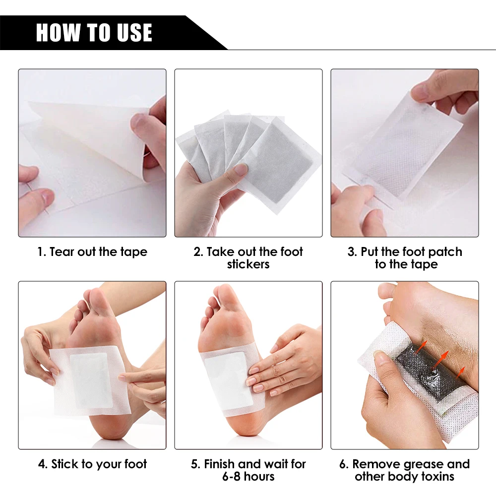 Natural Detox Footแพทช์ความเครียดบรรเทาฟุตDeep Sleepสมุนไพรดีท็อกซ์สติกเกอร์บรรเทาความเครียดสําหรับFoot Careเครื่องมือ