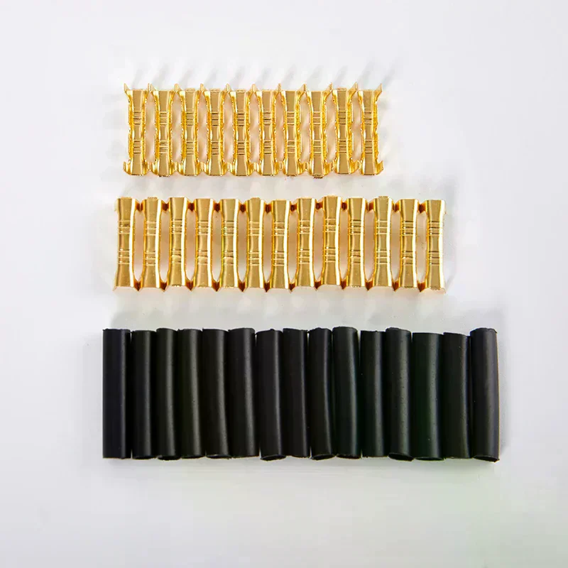 200pcs 453 U-Terminal Lug Wire Butt Joint Cold Terminal, Fascia Of Small Tooth With Heat Shrinkable Tube 0.5-1.5mm2