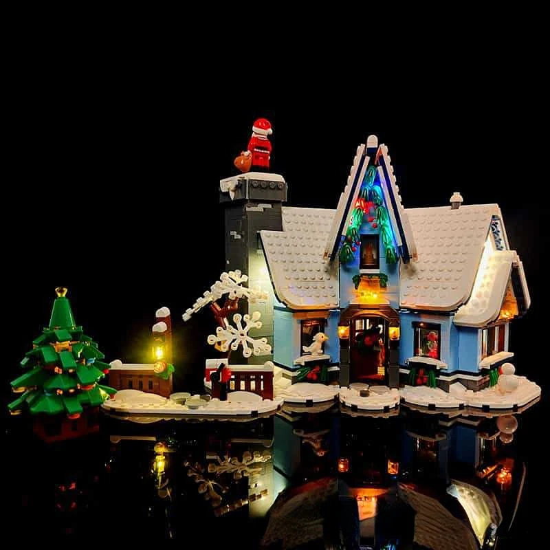 

No Bricks Led Light Kit for Santa’s Visit Winter Village 10293