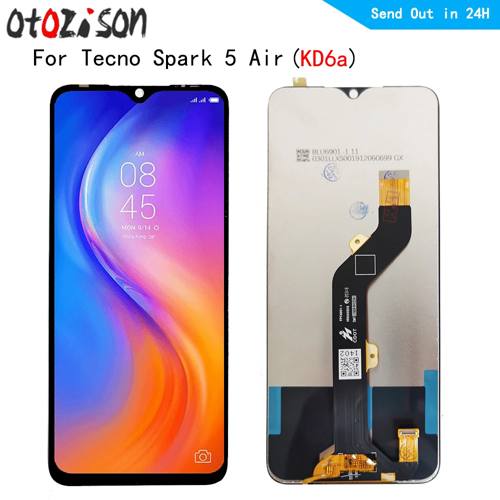 

KD6a ЖК-экран 7,0 дюйма IPS для Tecno Spark 5 Air KD6a ЖК-дисплей с сенсорной панелью и дигитайзером экрана с рамкой в сборе для Spark5 Air