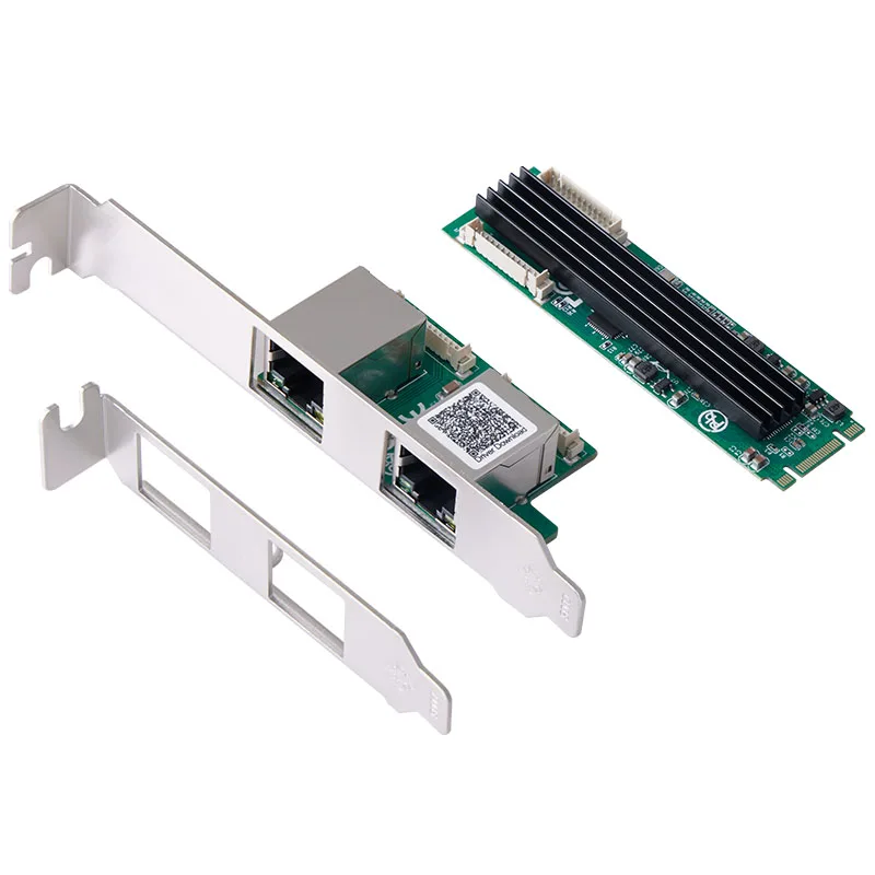 Imagem -02 - Placa de Rede M.2 a Portos Rj45 2.5g Gigabit Ethernet Adaptador Nic 2500mbps b m Chave m2 22*80 mm Tamanho Realtek Rtl8125b para Desktop