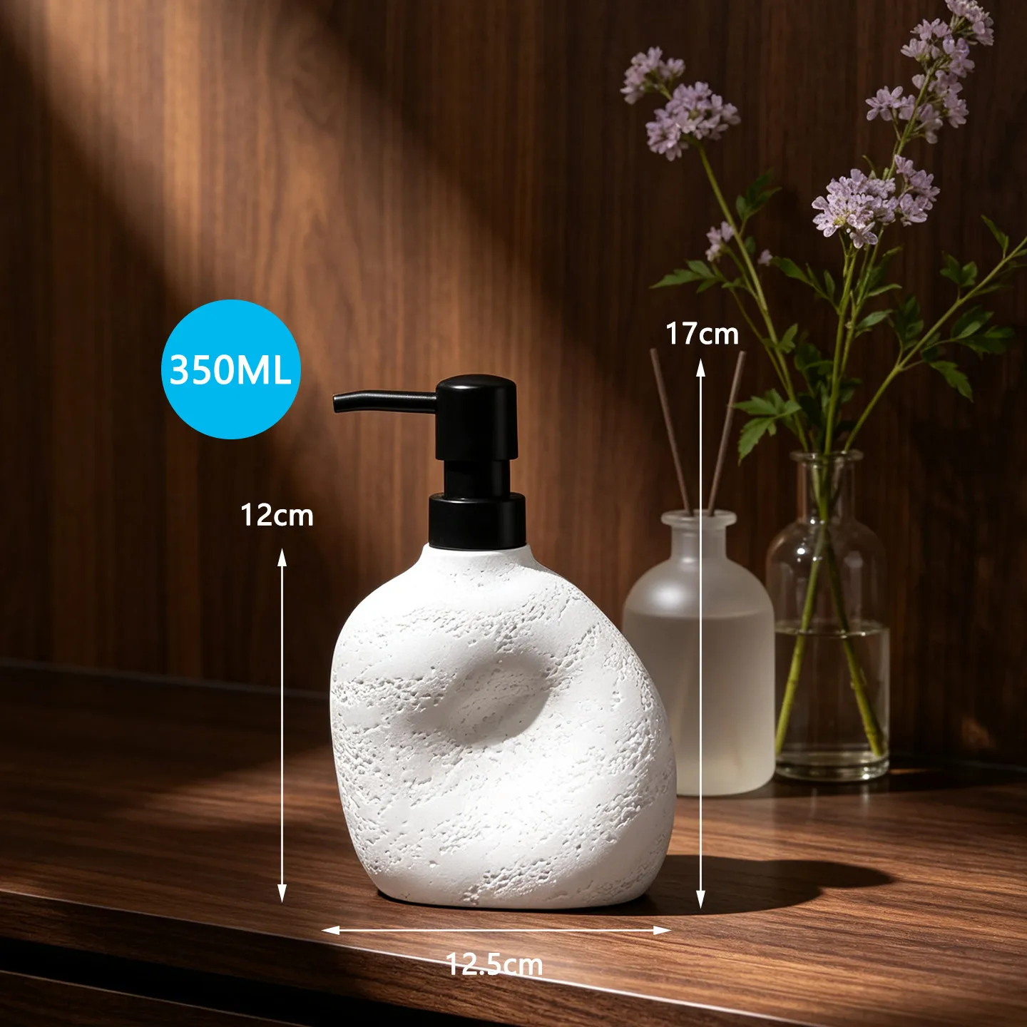 soap dispenser Cave stone art hand drawn embryo hand sanitizer bottle shower gel shampoo foaming press type dispensing bottle