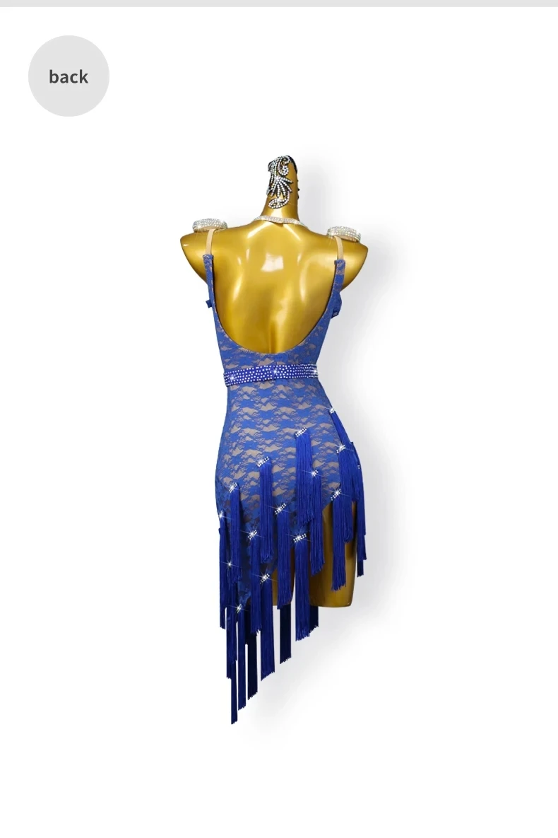 2026 Mädchen Latein-Tanzkleid Sportanzug Elegante Kleidung Abendkleid Kabarett-Rock Damen Sexy Trainingskleidung Wettbewerbs-Tanzkleidung – Detail 10