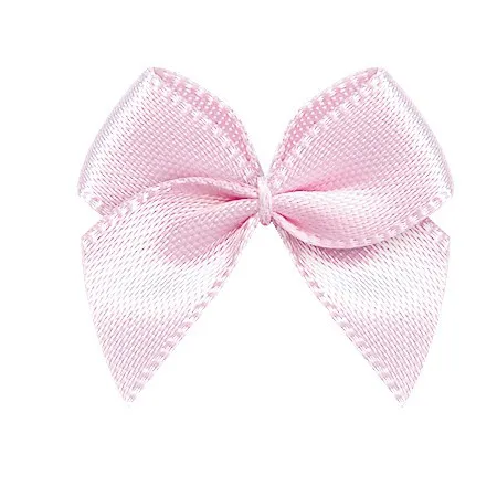 50 Stück rosa Satinband Schleifen Dekoration Schleifen für Bastelpakete kleine Schleife Geschenkverpackung Blume DIY Hochzeit Schleife Geburt 25 ± 3 mm – Detail 6