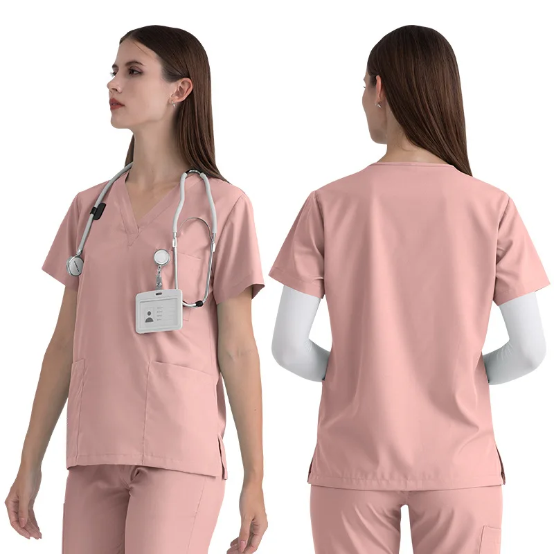 Unisex manga curta médica Scrubs Set, Uniforme Multicolor, Apto para Phary, Enfermeira, Hospital, Doutor, Vestuário, Oral, Dental, Cirurgia