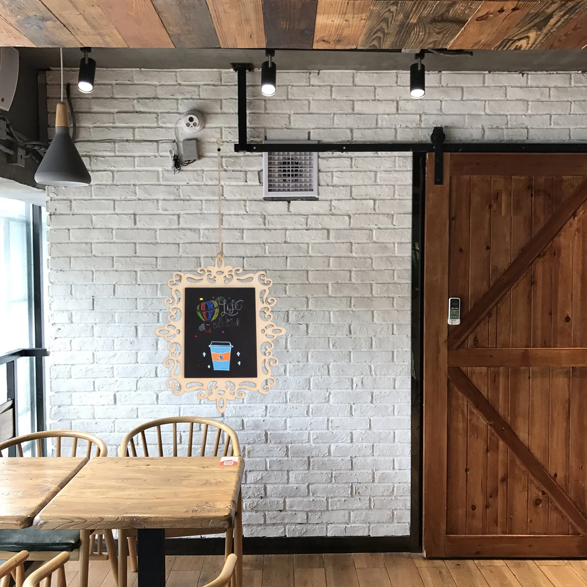 5 قطع سبورة خشبية صغيرة معلقة سبورة رسائل زخرفية للمنزل هدية معلقة سبورة خشبية صغيرة