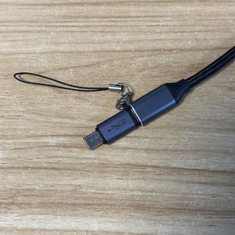 090F المحول المحمول USB C إلى محول تحويل USB صغير مع حبل مضاد