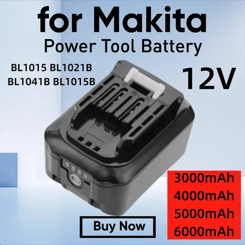 

Multi-capacity for Makita 12V 197390-1 BL1015 BL1021B BL1041B BL1015B BL1020B BL1040B TD110D TD110DY1J Power Tool Battery