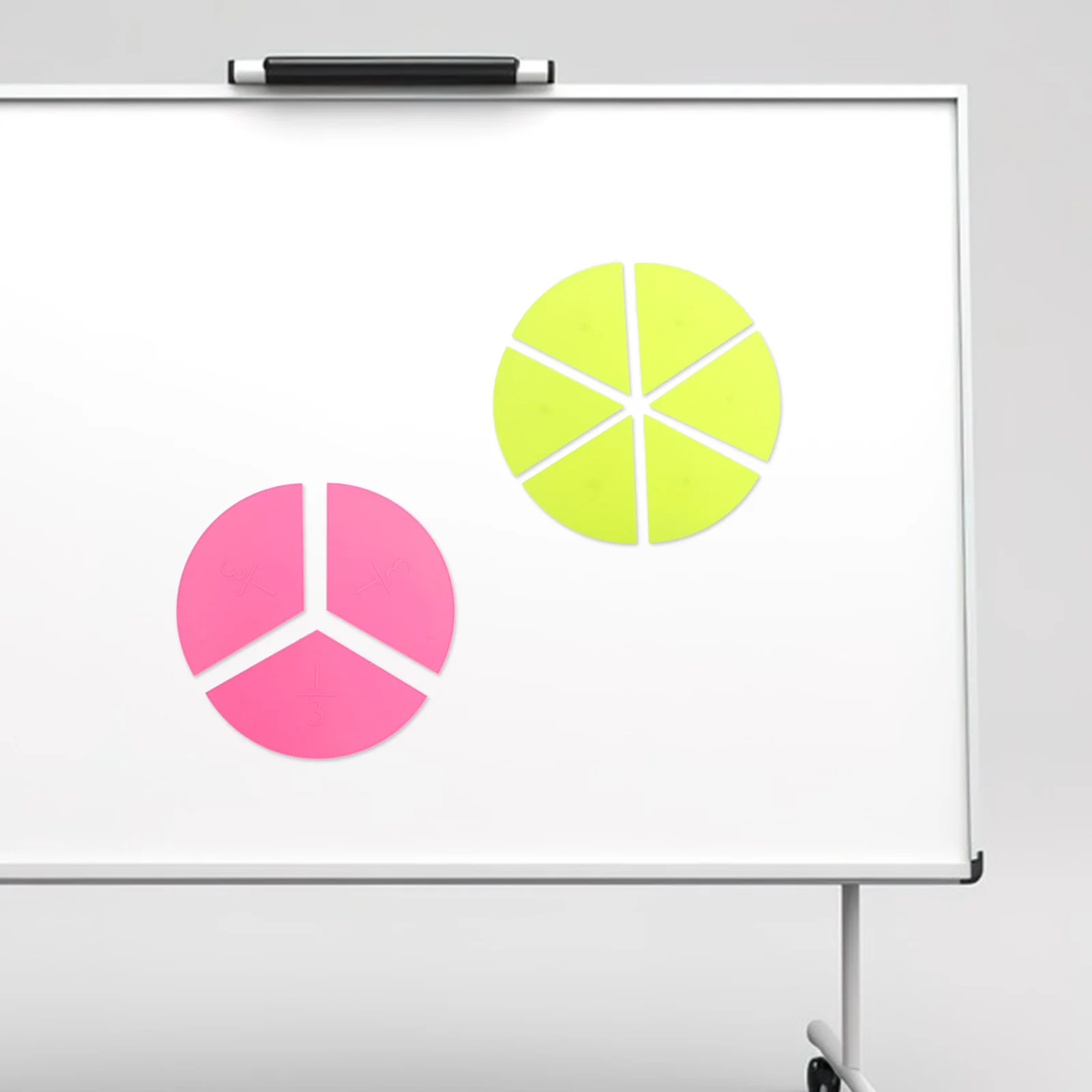 

1Set Magnetic Fraction Circles Demonstration Board Interactive Math Teaching Tool for Classroom Home Learning Enhance Skills