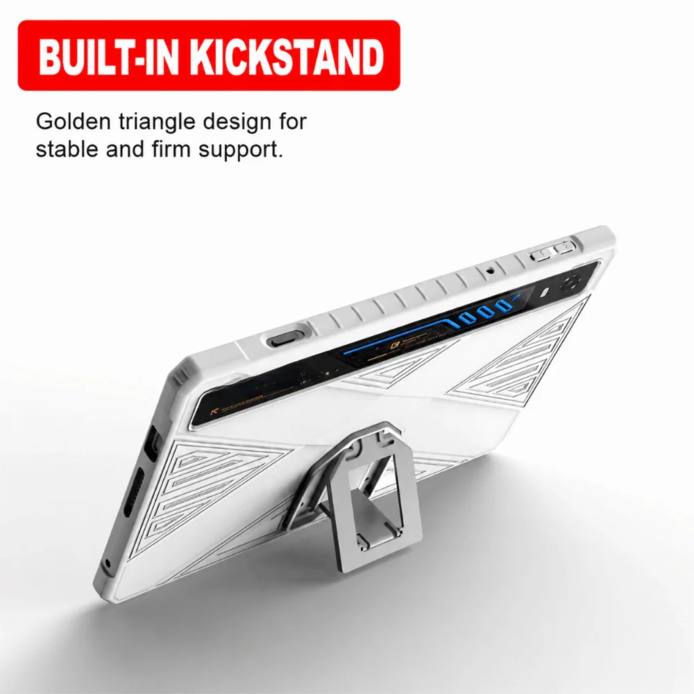 TPU Tablet Case with Kickstand Shockproof Protective Cover Soft Anti-Scratch Gaming Tablet Shell for Nubia RedMagic 5 Pro