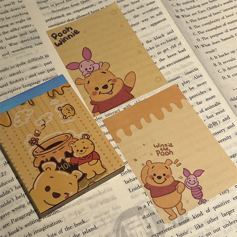 70 Sheets/book Disney Stitch Cute Notebook Winnie The Pooh Disney Coloring Book Manual Paper Thickened Student Notebook Stich