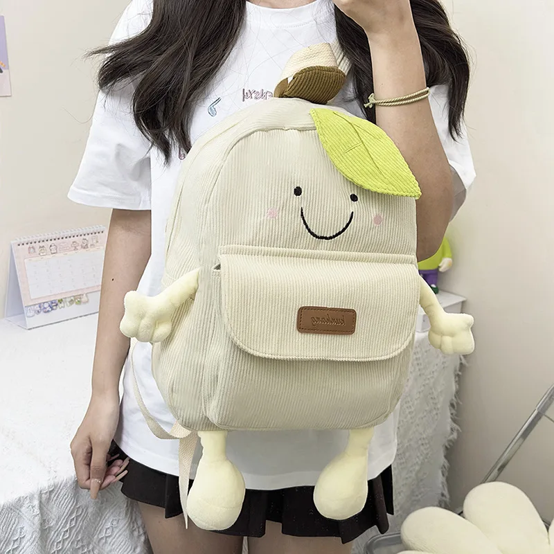 

Large Capacity Kawaii Leaf Bag Female Korean Junior High School Students Cute Backpack Leisure Commuter Travel Backpack Fashion