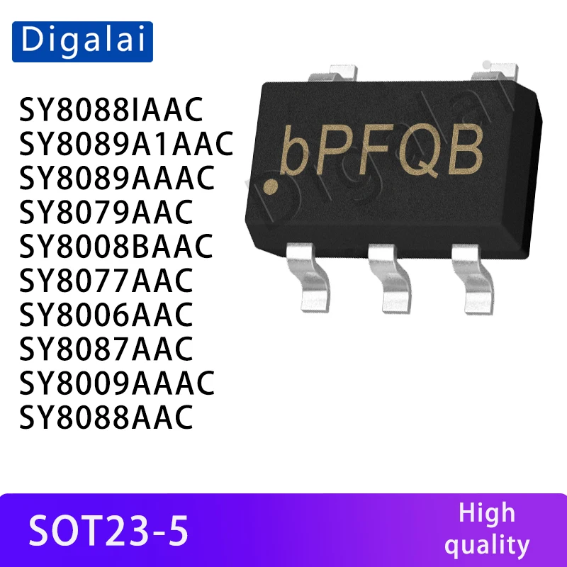 الجملة الجديدة OriginalSY8088IAAC SY8089 SY8089AAAC SY8079 SY8008 SY8077 SY8006AAC SY8087 SY8088AAC DC-DC رقاقة تزويد الطاقة