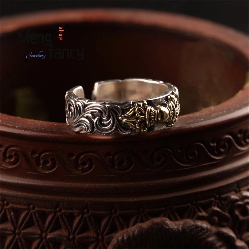 

High - Grade New Silver Ring Adjustable Handicraft Luxury Quality Jewelry Best Selling Fashion Exquisite Jewelry Popular Elegant