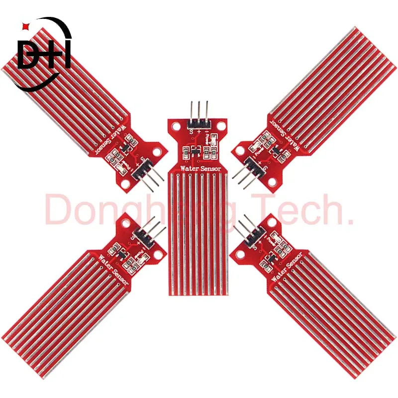 5PCS Smart Electronics DC 3-5V Water Level Sensor Module Water Droplet Detection Depth for Arduino Compatible for MEGA 2560