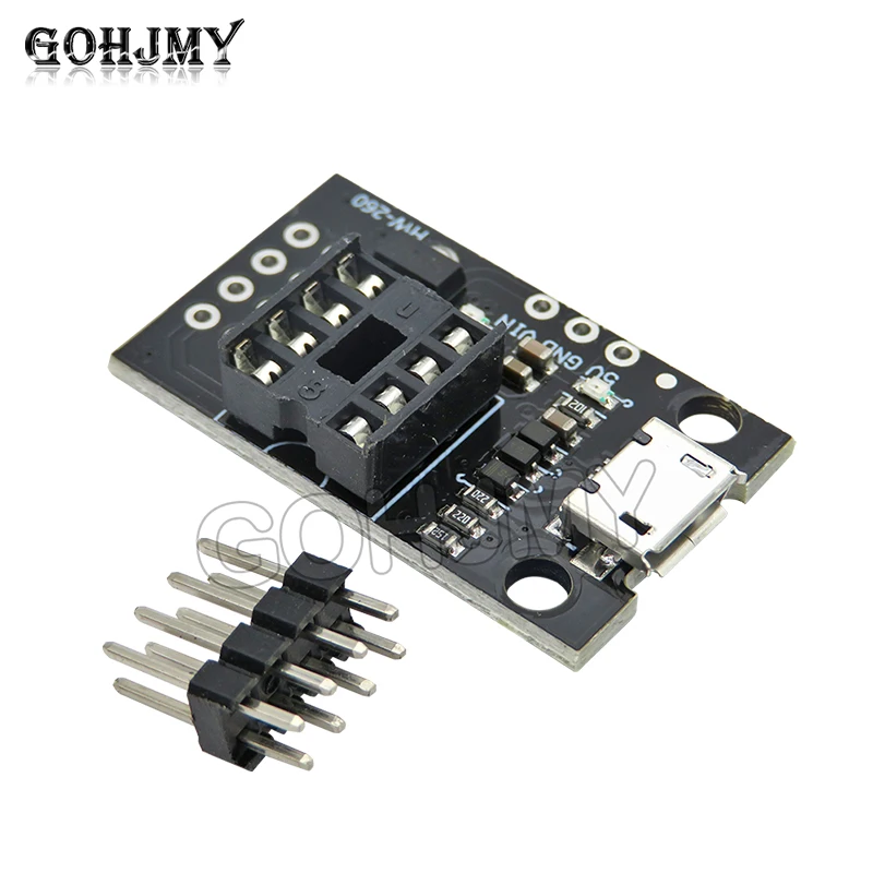 Programmer burning development adapter module ATtiny13A/ATtiny25/ATtiny45/ATtiny85