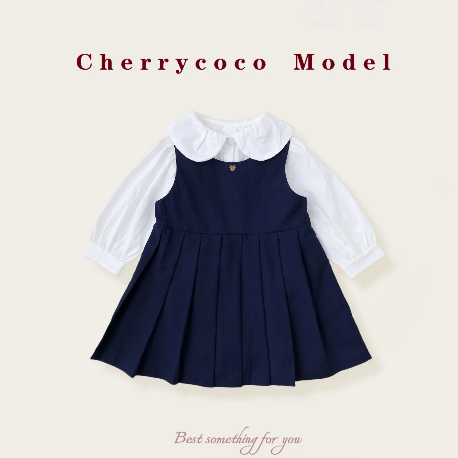 

Girls Suit 2025 Autumn New Children's Clothing Korean Style Girl Baby Preppy Shirt Sundress Two-piece Casual Simple Daily