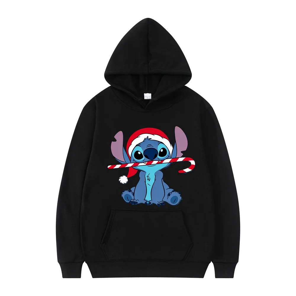 New Women Couples Hoodie Cartoon Printed Graffiti Disney Stitch Spring and Autumn Hoodies Leisure Graffiti Daily Leisure Hoodies